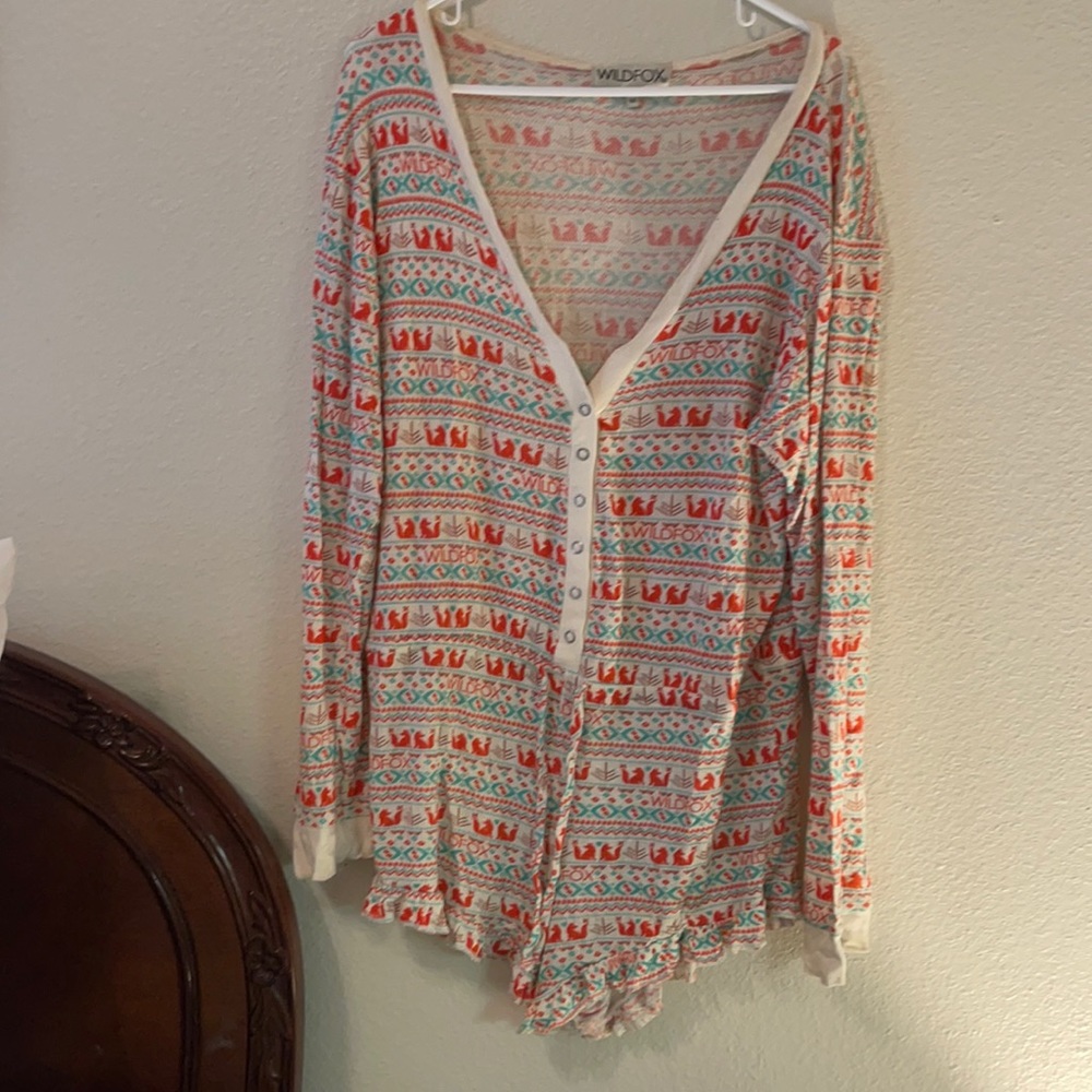 Wild fox long sleeve sleep jumper